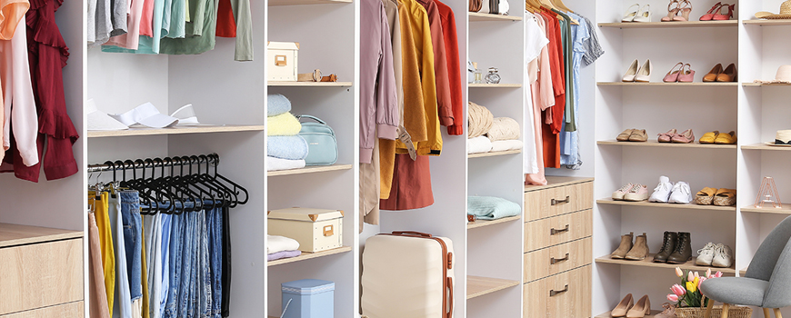 Sample of accessories for wardrobe