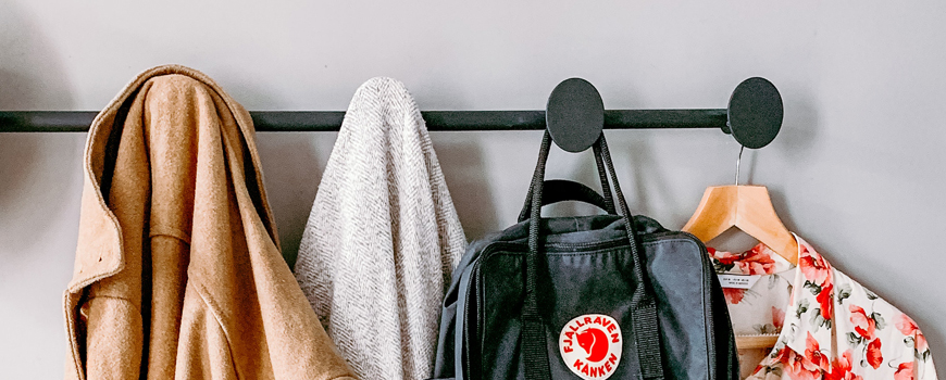 Closet clothes hooks